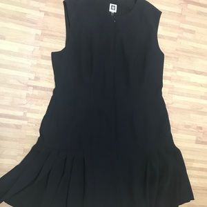 Anne Klein drop waist pleat dress